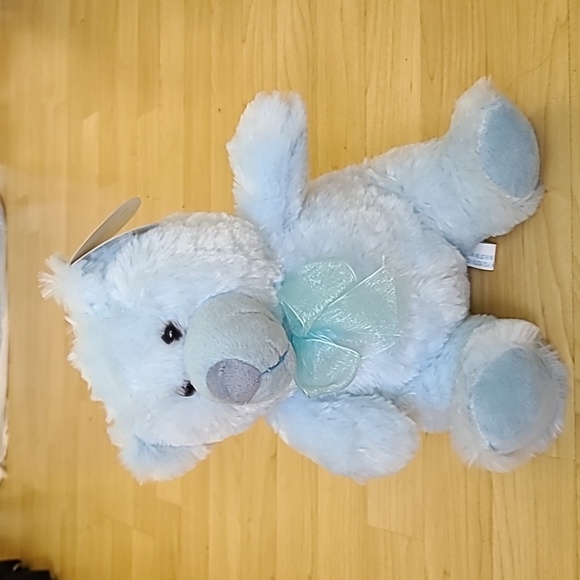 Jimmy Cute Blue Teddy Bear Stuffed Animal 10" - Picture 1 of 7